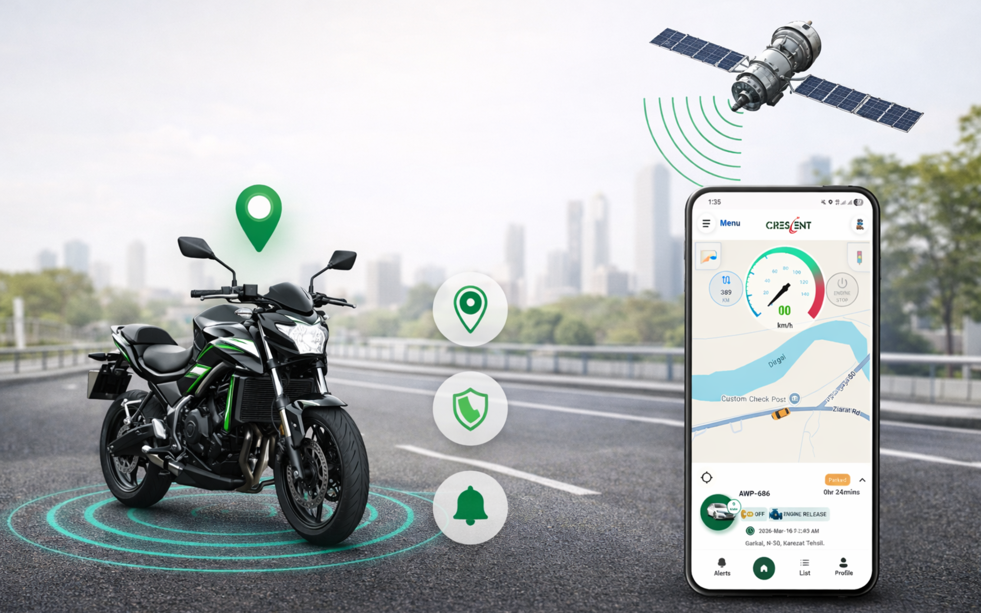 Bike tracking - Crescent Tracking