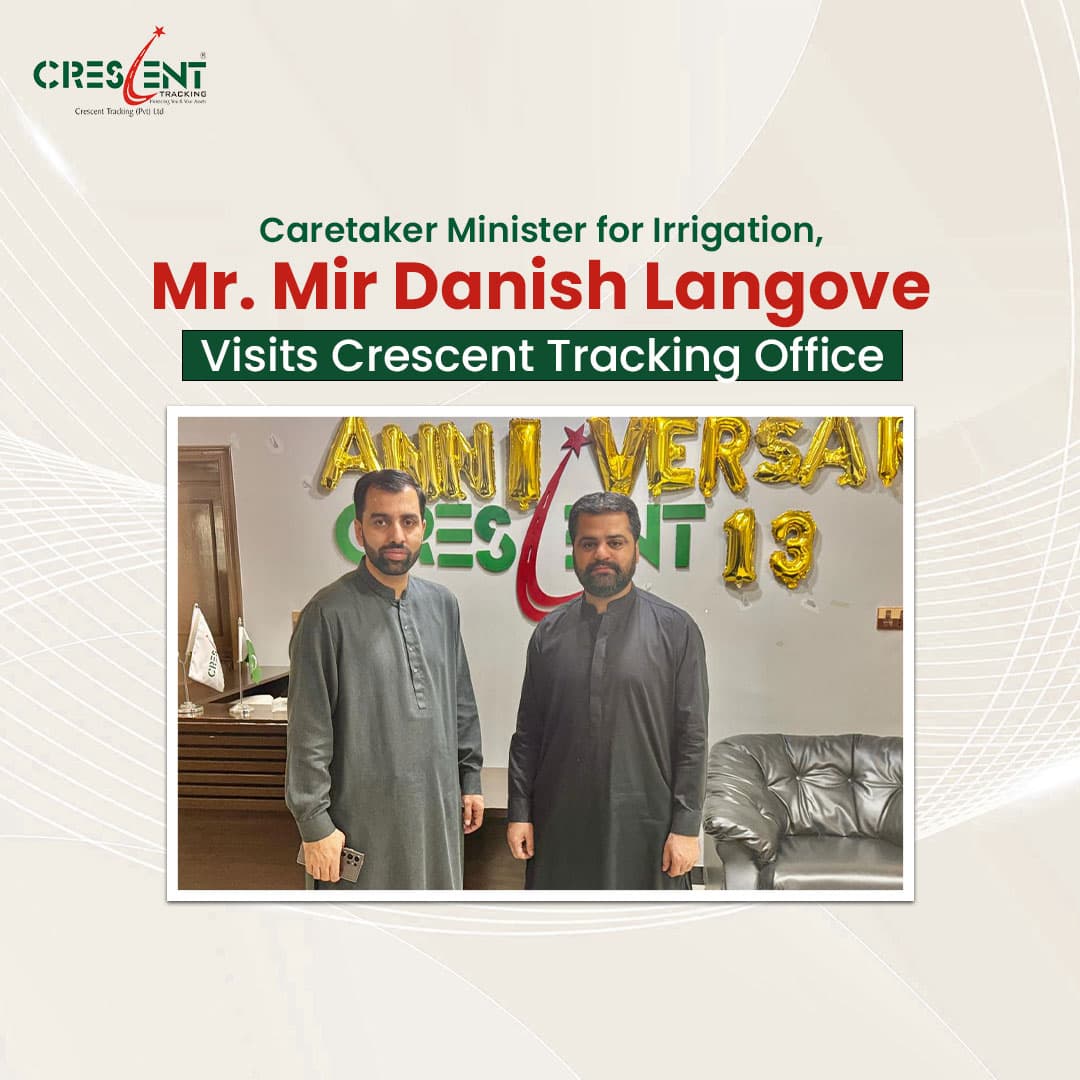 Caretaker Minister for Irrigation Department Visits Crescent Tracking HO