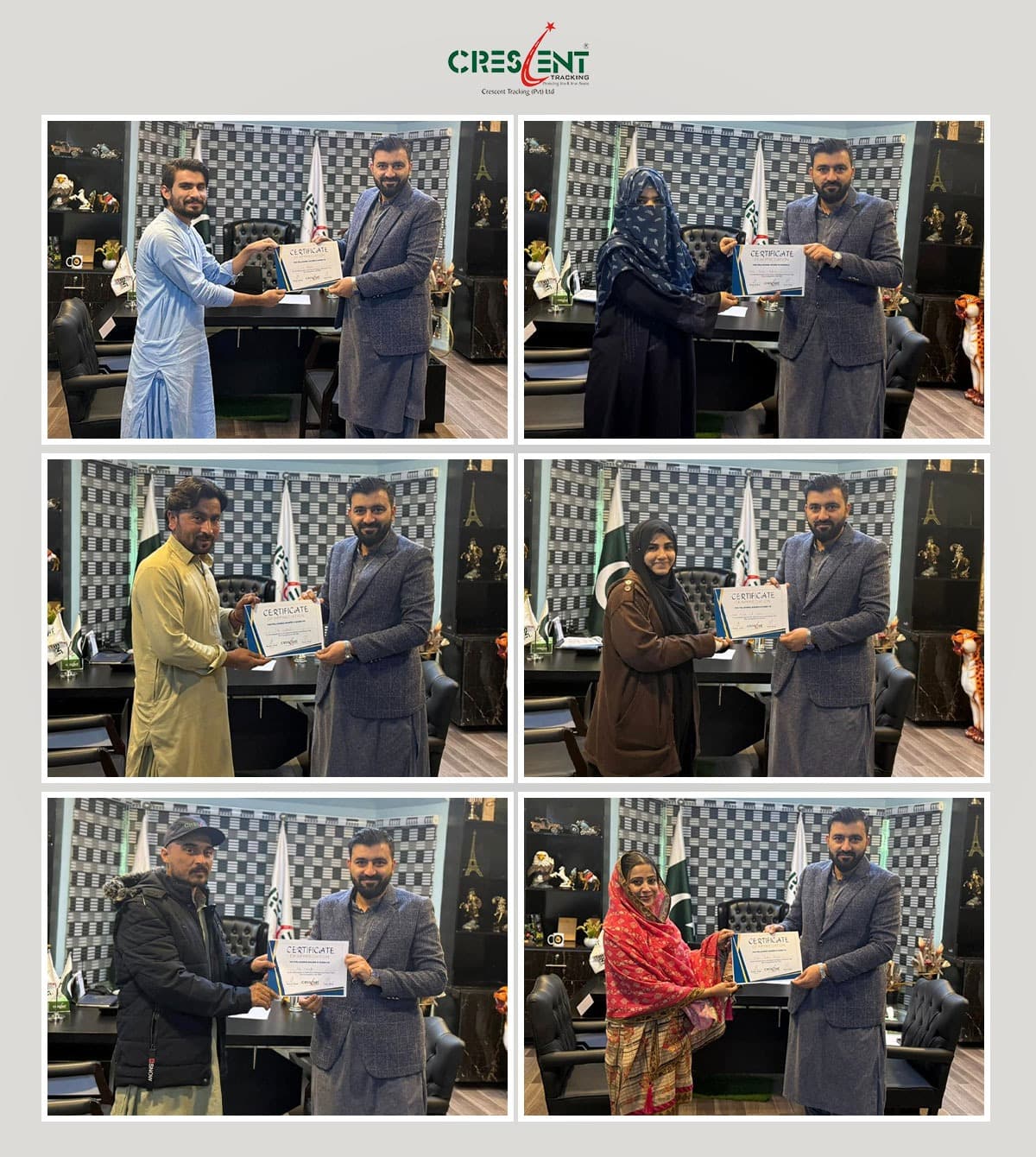 Appreciation Certificates for Outstanding Staff