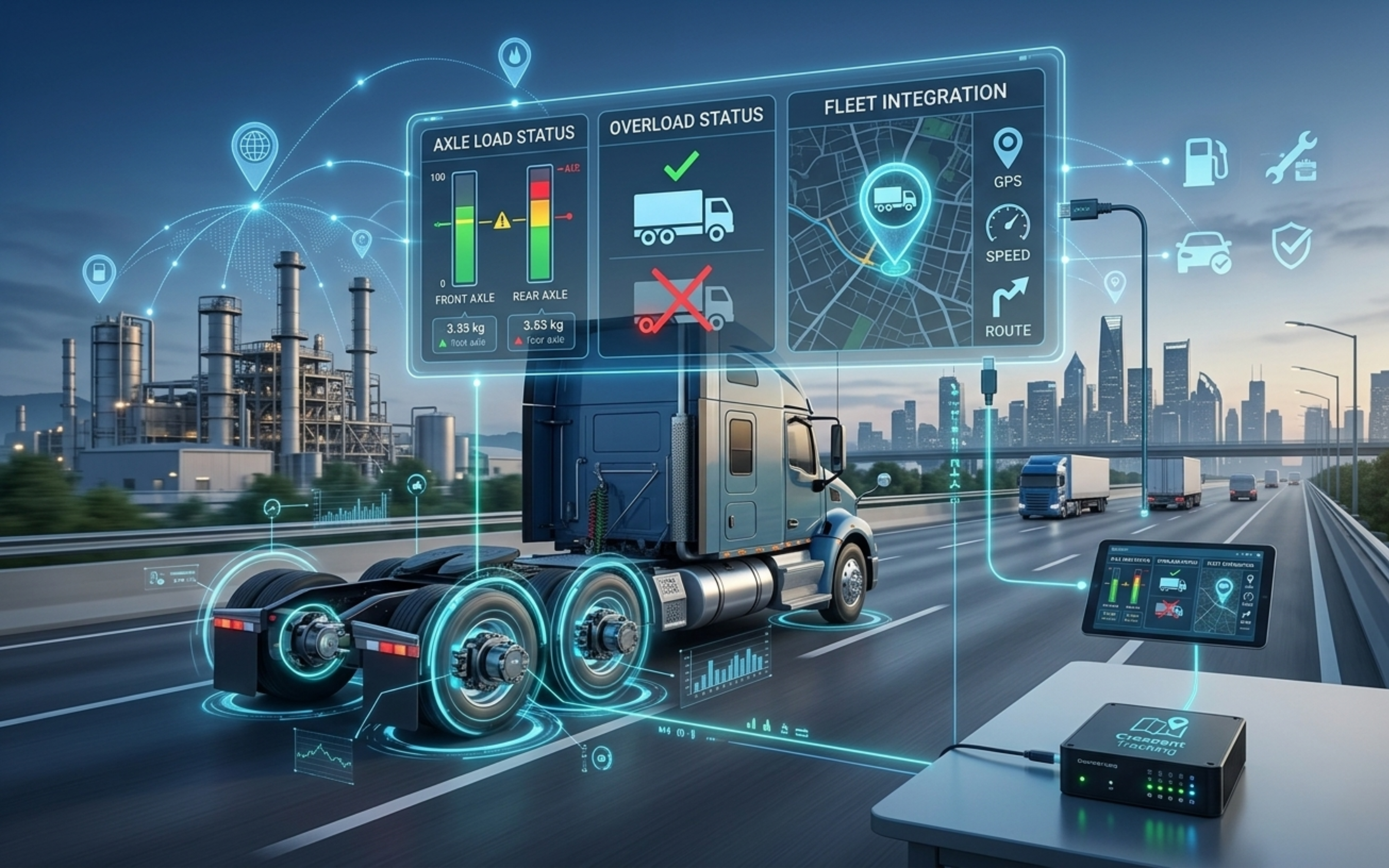 Axle load sensors - Crescent Tracking